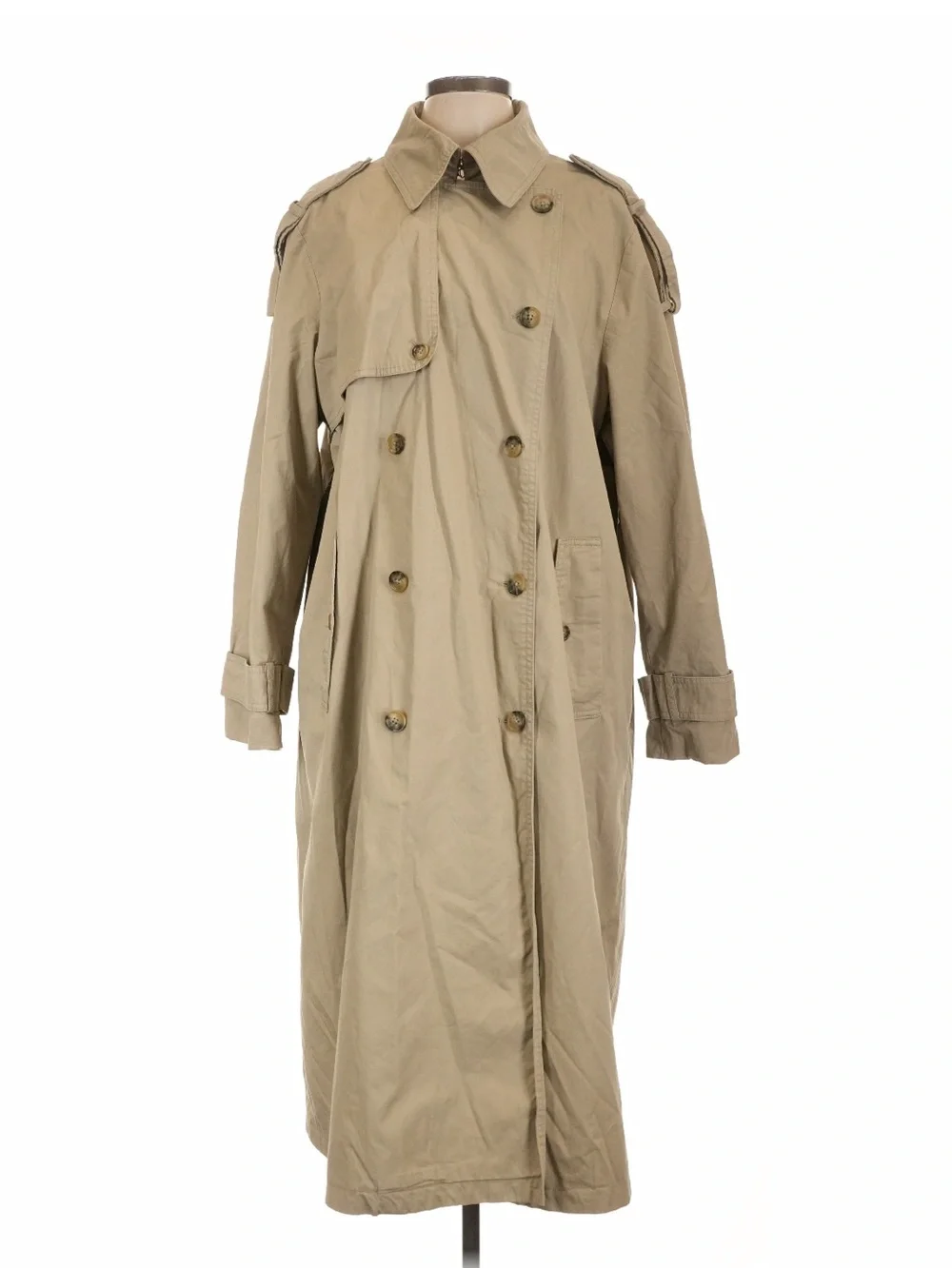 Banana Republic Tan Double-Breasted Trench Coat - Picture 1 of 6